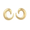 Left and Right Ion Plating(IP) 304 Stainless Steel Stud Earrings for Women EJEW-B050-03G-1
