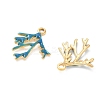 304 Stainless Steel Enamel Pendants STAS-Q119-12G-01-2