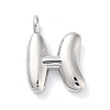 Rack Plating Brass Balloon Letter Pendants LS-KK-C050-01P-H-1