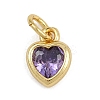 Brass with Cubic Zirconia Pendants KK-A269-67G-2