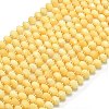 Natural Yellow Jade Beads Strands G-P573-A50-01-2