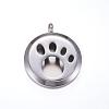 316 Surgical Stainless Steel Diffuser Locket Pendants STAS-H390-10P-1