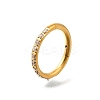 304 Stainless Steel Micro Pave Clear Cubic Zirconia Hoop Nose Rings AJEW-D306-06G-2