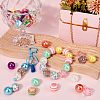 52Pcs 11 Styles Acrylic Round Beads Set OACR-SC0001-69-4