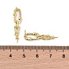 Brass with Cubic Zirconia Stud Earring Findings LS-KK-B087-07G-3