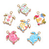 Printed Alloy Pendants ENAM-N056-179-2