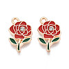 Alloy Rhinestone & Enamel Pendants ENAM-T024-63A-G-1