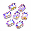 Pointed Back Glass Rhinestone Cabochons RGLA-T019-13x18mm-01-1