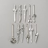 Tibetan Style Zinc Alloy Weaponry Big Pendants PALLOY-WH0048-51AS-01-1