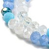 Glass Beads Strands EGLA-A034-M4mm-12-4