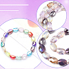 3 Strands Electroplate Glass Beads Strands EGLA-PA0001-25D-4