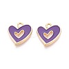 Alloy Enamel Pendants PALLOY-T092-27G-06-1