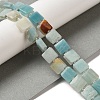 Natural Flower Amazonite Beads Strands G-L596-A14-01-2