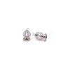 Spiral Bead Cage PALLOY-WH0092-61-1