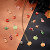 Autumn Theme   60Pcs 10 Style Alloy Enamel Pendants ENAM-PH0001-90-4