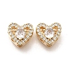 Brass Micro Pave Clear Cubic Zirconia and Glass Multi-Strand Links KK-M318-23G-1
