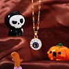 Halloween 304 Stainless Steel Enamel Pendant Necklaces CH1357-1