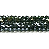 Transparent Electroplate Glass Beads Strands LS-GLAA-F029-4mm-A25-1