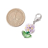 Resin & Glass Beaded Pendant Decorations HJEW-MZ00169-5