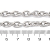 201 Stainless Steel Cable Chain Necklaces NJEW-Q013-12B-P-3