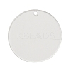 Transparent Acrylic Blank Pendants TACR-Z003-01H-1