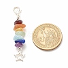 Chakra Theme Natural Gemstone Pendant Decorations LS-X1-HJEW-JM00645-03-4