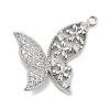 Brass Pave Clear Cubic Zirconia Pendants LS-KK-Z061-08P-02-1