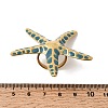 304 Stainless Steel Enamel Finger Rings for Women RJEW-C150-02G-3