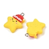 Christmas Theme Opaque Resin Pendants RESI-S08-05J-2