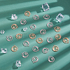 60Pcs 2 Colors Alloy Crystal Rhinestone Pendants FIND-DC0006-39-5