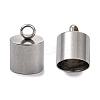 Tarnish Resistant Smooth Surface 201 Stainless Steel Cord Ends LS-X-STAS-R063-97-3