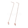 Brass Stud Earring Findings X-KK-O130-02RG-1