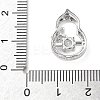 Brass Micro Pave Cubic Zirconia Pendants KK-D357-17A-P-3