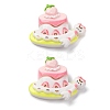 Cat Theme Opaque Resin Cabochons CRES-Z010-01B-1