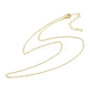Rack Plating Brass Cable Chain Necklaces for Women NJEW-H049-03G-4