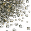 300Pcs Frosted Transparent Glass Beads GLAA-TA0002-78C-2