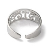 Non-Tarnish 304 Stainless Steel Open Cuff Ring LS-RJEW-C063-01P-3