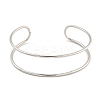 Non-Tarnish Hollowed 304 Stainless Steel Cuff Bangles for Women Men BJEW-P331-02P-2