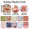 100 Sheets 10 Styles Paper Earring Display Cards CDIS-TA0001-18-3
