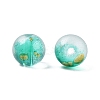 Frosted Baking Paint Glass Beads DGLA-N005-8mm-09-3