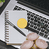 Plastic Self Adhesive Gold Foil Embossed Stickers DIY-WH0211-233-6