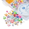 DIY Round & Flat Round with Letters Acrylic & Resin Bracelets Jewelry Making Kits DIY-FS0007-44-3
