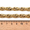 304 Stainless Steel Rope Chain Necklaces for Women NJEW-I065-20C-02G-4