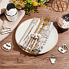 100Pcs 5 Styles Unfinished Wooden Cutouts WOOD-OC0002-86-5