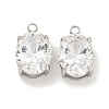 304 Stainless Steel Pendants Cubic Zirconia Pendants STAS-L278-009P-A01-1