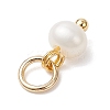 Natural Cultured Freshwater Pearl Potato Charms PALLOY-JF04505-01-5