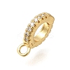 Rack Plating Brass Pendant Bails ZIRC-F142-16G-1