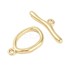 Brass Toggle Clasps KK-K391-09G-3