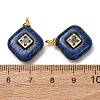 Dyed Natural Lapis Lazuli Pendants GG-CBAA798-03G-03-2