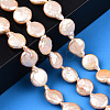 Natural Keshi Pearl Beads Strands PEAR-S018-02B-1-2